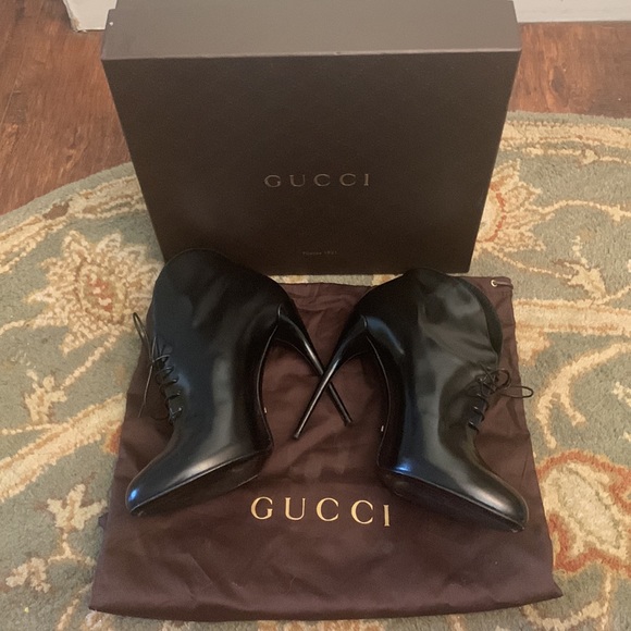 Gucci Shoes - Gucci Stivale Pelle S. Cuoio Regent Nero Heels